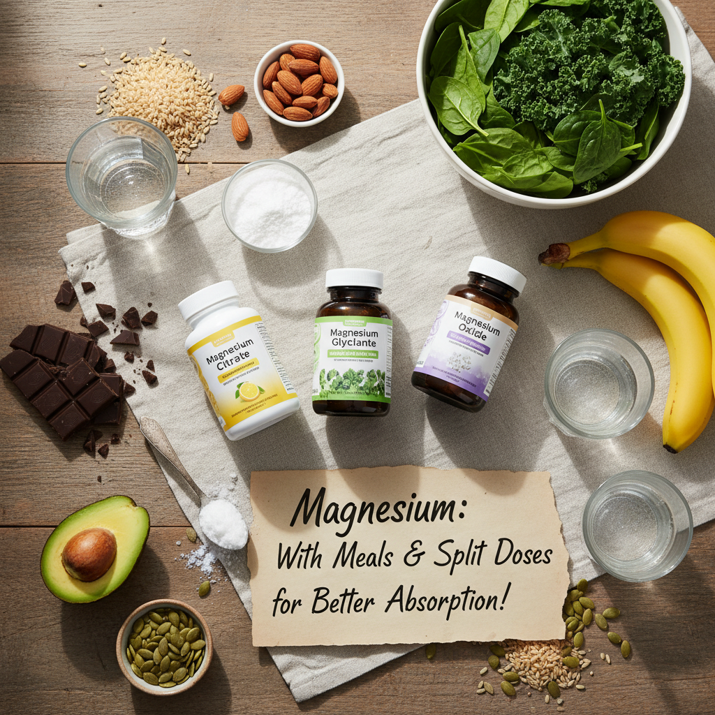 Proper timing and dosage guidance for magnesium complex supplements