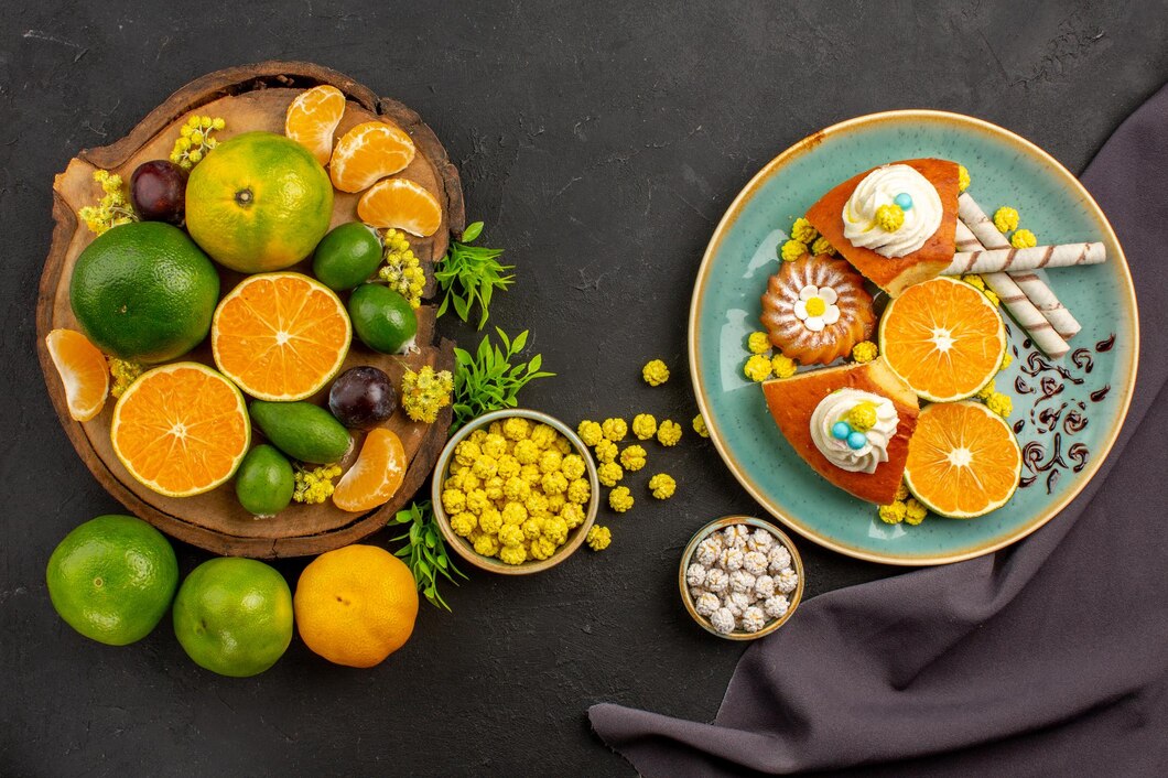 Variety of folate-rich foods including leafy greens, legumes, citrus fruits, and fortified cereals arranged attractively