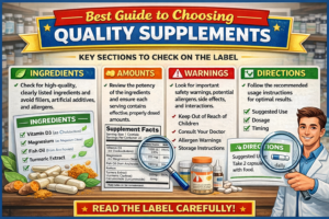 Best Guide how to choose Quality Supplements Best Guide how to choose Quality Supplements label checklist