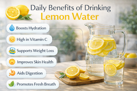 Boiled Lemon Water: Benefits of Drinking it Daily Glass of fresh lemon water with sliced lemons showing daily benefits of drinking lemon water
